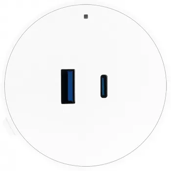 Schwaiger USB-adapter moduláris sínhez, fehér (MSPW0310)