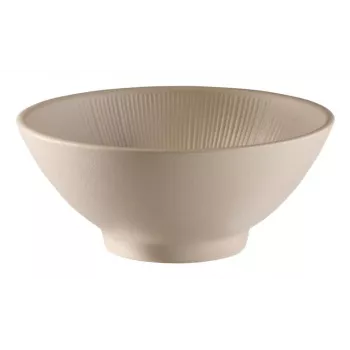 APS NERO kerek melamin tálalótál, 190 mm, homok, egymásra rakható, mosogatógépben mosható 85412