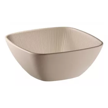 APS NERO négyzet alakú melamin tálalótálca 195 x 195 mm, homok 85416