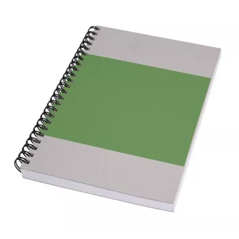 SIGEL Quicknote Impulse Green jegyzetfüzet A5, sima, zöld/szürke, puha borító, 160 oldal SN800