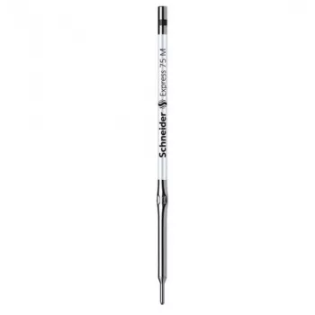 Schneider Express 75 Ballpoint Pen - Black Metallic Stainless Steel, Medium 7511