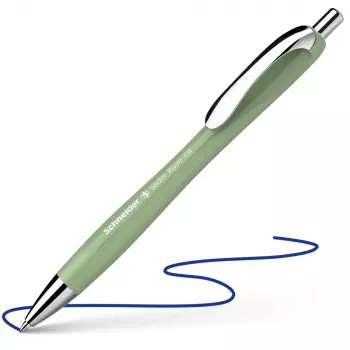 Schneider Slider Rave XB Ballpoint Pen, Blue Ink, Green Barrel 50-132544