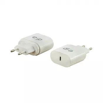 E+P AC211 1 portos USB-C fali töltő 25W USB PD 3.0 PPS fehér