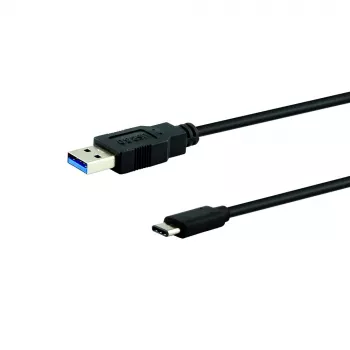 E+P CC323/05 USB 2.0 Type-A Type-C kábel 0,5m fekete