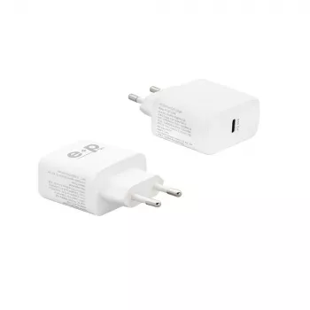 E+P AC221 USB-C GaN fali töltő 65W Smart IC fehér