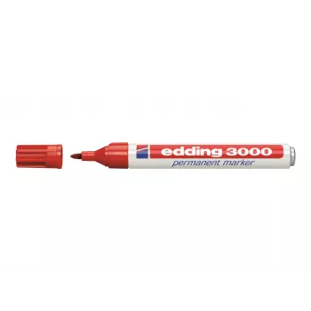 Edding 3000 permanent marker készlet 4-3000-4-1999, fekete/piros/kék/zöld, vízálló 79628