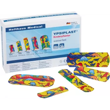 Holthaus Medical YPSIPLAST 40790 színes tapaszkészlet, 50 darab, hipoallergén, vízlepergető, latexmentes