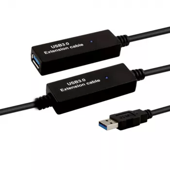 E+P USB 3.0 aktív hosszabbító kábel 10 m fekete CC380/10 874110