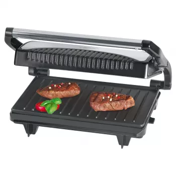 Clatronic MG 3519 kontaktgrill 700 W zsírmentes tapadásmentes lapokkal