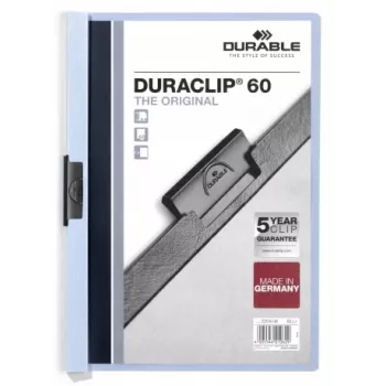 DURABLE Duraclip 6 mm iratkapocs A4 kék (25 darabos csomag)