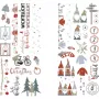 Rayher dekorációs átvivőfólia Nordic Winter többszínű 2 lap (31663000)