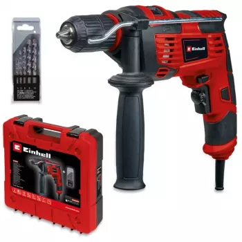 Einhell TC-ID 720/1 E Kit ütvefúró 720 W 5 részes fúrókészlettel és hordtáskával 4259846