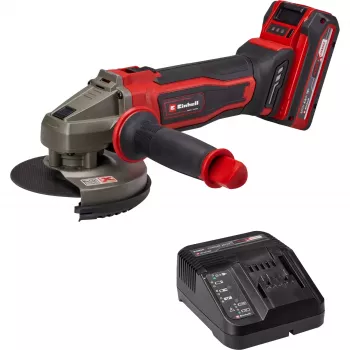 Einhell TE-AG 18/125-2 Li akkumulátoros sarokcsiszoló 18V 125mm 4,0Ah akkumulátorral és töltővel 4431190