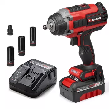 Einhell Professional IMPAXXO 18/450 akkumulátoros ütvecsavarozó 450 Nm 18V kefe nélküli 4,0Ah akkumulátorral és töltővel 4510074