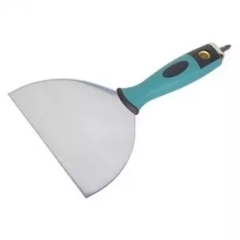 Wolfcraft 4047000 fugázóspakli 255 mm x 150 mm nemesacél rugalmas penge ergonomikus fogantyúval