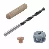 Wolfcraft 2916000 bükkfa tiplikészlet 6 mm, 50 bordázott tipp + 4 acél tiplijelölő