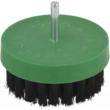 Wolfcraft 2713000 polírozókefe, 80 mm átmérő, pamut, 6 mm szár, 4500 ford/perc