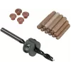 Wolfcraft 8 mm bükkfa tiplikészlet fúróval, mélységhatárolóval és jelölőkkel (50 tipli, 56 részes) 2917000