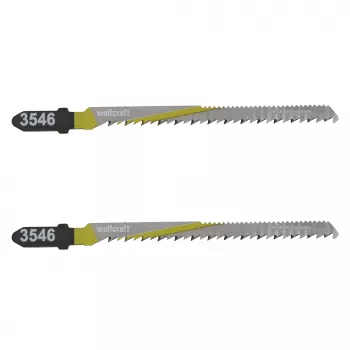 Wolfcraft 3546000 T 101 B szúrófűrészlap, T-szár, HCS, 100 mm, 2 darabos csomag