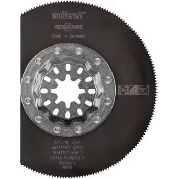 Wolfcraft 4244000 szegmens fűrészlap 85 mm HSS oszcilláló multifunkciós szerszámokhoz, 1 darab
