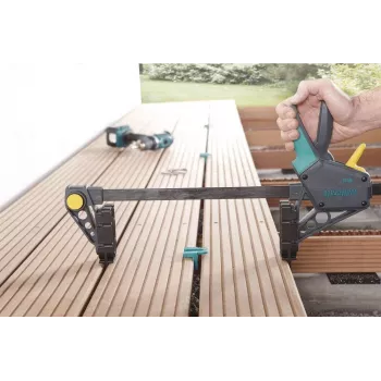 Wolfcraft 6985000 szorító 450 mm fesztávolsággal és 120 kg szorítóerővel