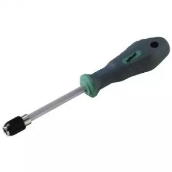 Wolfcraft műhely bit-csavarhúzó 1/4 inch (6,3 mm) mágneses bittartóval, 2 komponensű ergonomikus markolattal, króm-vanádium-acél szárral, 155 mm hosszúság 8725000