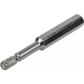 Wolfcraft 5991000 gyémántfúró 6 mm hatszögletű szárral csempéhez, kőagyaghoz, gránithoz, márványhoz, kerámiához