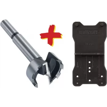 Wolfcraft 8728000 Forstner-fúró 35 mm átmérő, 90 mm hossz, hengeres szár, 1 db