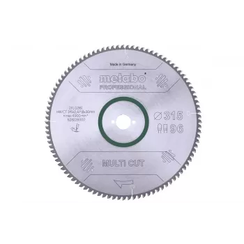 Metabo Multi Cut keményfémbetétes körfűrészlap 315x30mm 96 fog FZ/T 628226000
