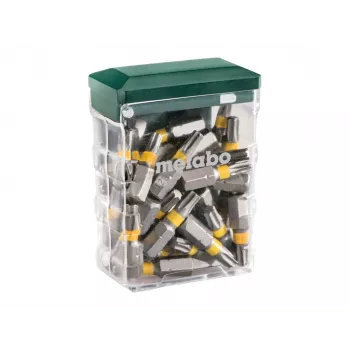 Metabo 626712000 25 darabos TX20 Security Torx bitkészlet mágneses bittartóval