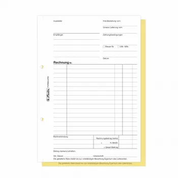 Herlitz számlaűrlap-könyv A5 2 részes önátíró, 4 darabos csomag 300003799
