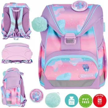 Herlitz Ultralight iskolatáska-készlet Seahorse Ocean Lights 6-9 éveseknek