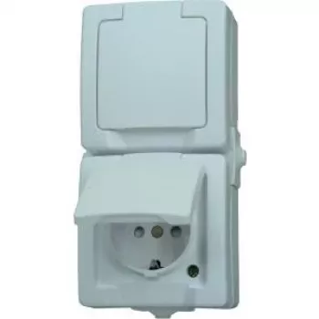 HEINRICH KOPP Paris Schuko aljzat 1-es tisztafehér süllyesztett 16A 250V IP20 gyerekzár 136902009