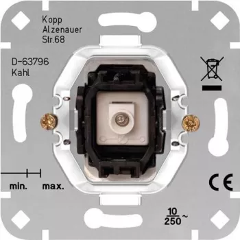 Kopp nyomógomb-betét HK05/HK07 alumínium 504700000