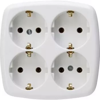 HEINRICH KOPP Paris Schuko aljzat F típus, süllyesztett, fehér, 16 A, 250 V, gyerekzár 121001009