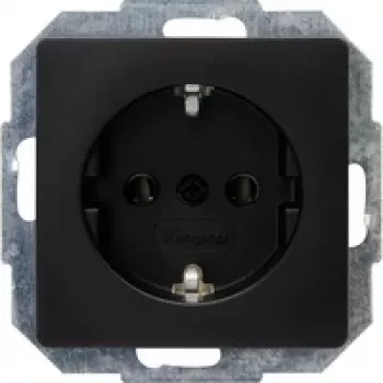 HEINRICH KOPP Paris dugaszolóaljzat-betét, Schuko, 16 A, 250 V, matt fekete 923550080