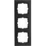KOPP HK07 PURE 3-as fedőkeret, matt fekete 407050004