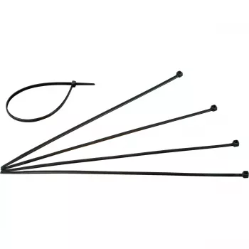 HEINRICH KOPP 328404090 kábelkötöző 300 mm x 4,8 mm fekete UV-álló időjárásálló 50 darabos csomag