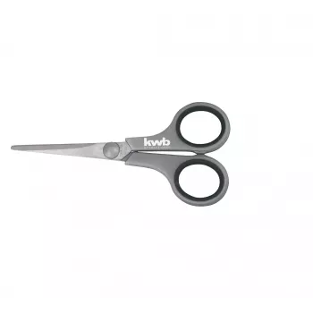 KWB 21595 Household Scissors, Ambidextrous, Stainless Steel Blade, Black