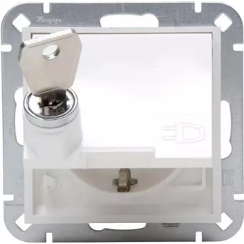 HEINRICH KOPP Schuko aljzat billenőfedéllel, fali, IP44, szürke, 1-es, 16 A, 250 V, Paris sorozat 951529001