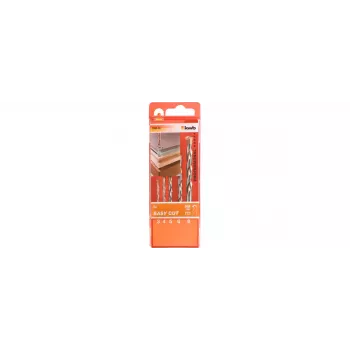 KWB EASY-CUT ALL-B-KASS.3-8, 5-TLG (048300) Jigsaw Blade Set, 5 Pieces, T-Shank, HCS/HSS, for Wood, Metal, Plastic