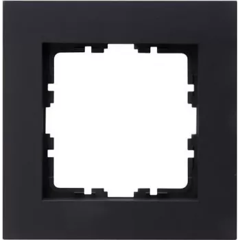 HEINRICH KOPP HK07 PURE 1-es keretfedél, antracit, 86x86x9,5mm, IP20, szorító rögzítés 406815004