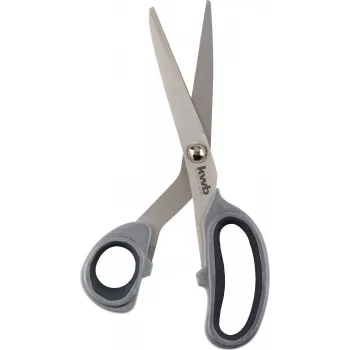 kwb 020921 Universal Scissors 200 mm Stainless Steel Serrated Blade with Wire Cutter and Bottle Opener Red/Black