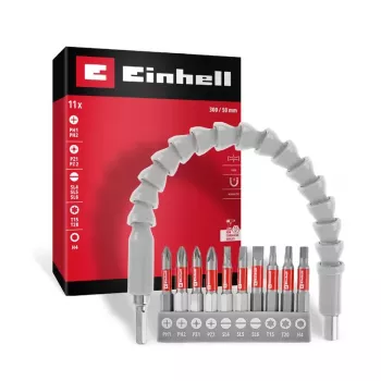 Einhell Karabiner Bit Set 10-Piece 1/4 inch 6.3 mm PH PZ Torx 118623