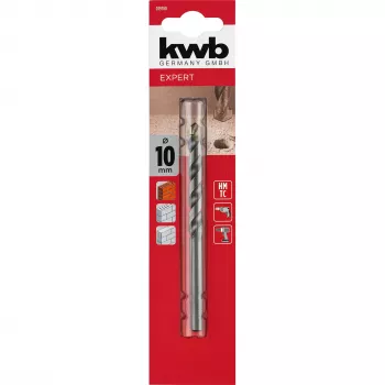 kwb 039700 HSS kő spirálfúró 10 mm x 120 mm hengeres szár (1 darab)