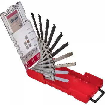 kwb 109180 Jigsaw Blade Set, 10-Piece, T-Shank, Wood/Metal/Plastic