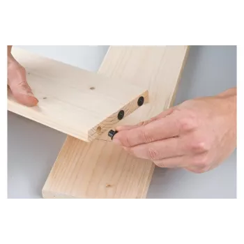 kwb Kerek bordázott fa tipli, 10 x 40 mm, 4 darab, természetes fa 530210