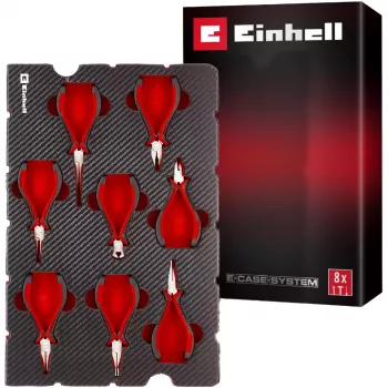 Einhell 370523 E-Case szerszámbetét – 8 részes precíziós fogókészlet E-Case S-F-hez