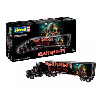 Revell 07740 Tour Truck „Iron Maiden”, makett 1:32, 3. szint, 102 alkatrész