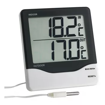 TFA Dostmann kábeles hőmérő fekete-fehér (30.1011.K)